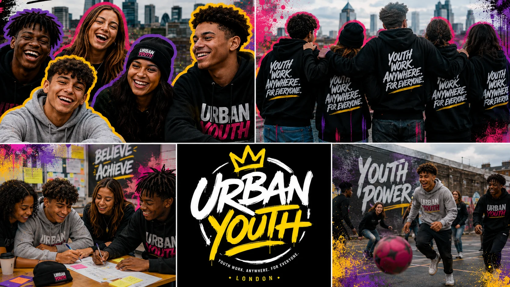 Young people representing Urban Youth in London